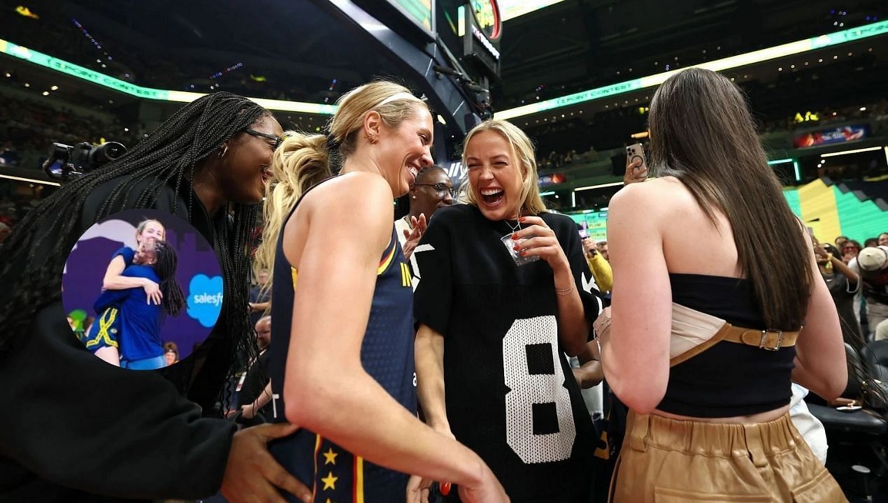 Lexie Hull drops heartfelt reaction after $214,466 Fever star Natasha Howard lifts her during priceless moment in practice. (Image Credit: Getty and Indiana Fever/X)