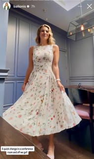 A screenshot of Amanda Balionis' Instagram story - Source: Instagram@balionis