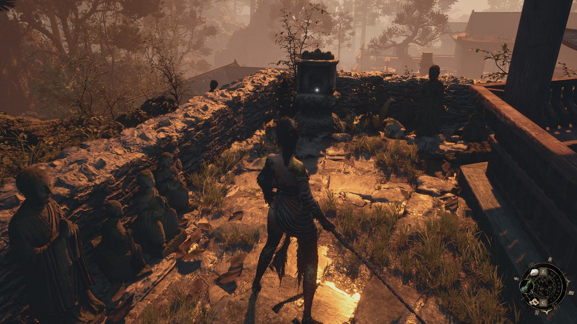 The pedestal where you need to place the Buddha Statue in Wuchang: Fallen Feathers Worship&#039;s Rise (Image via Sportskeeda Gaming || 505 Games)