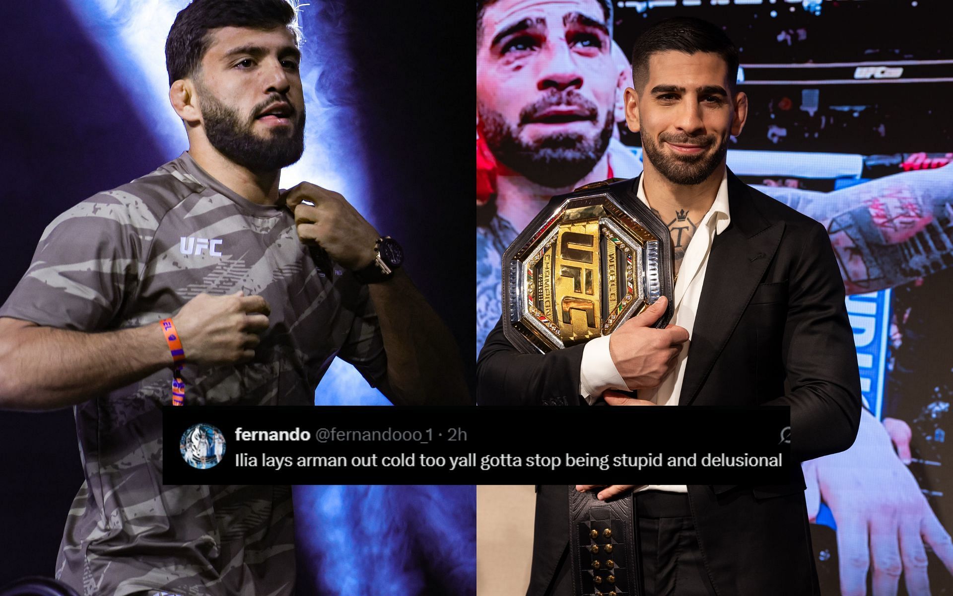 Arman Tsarukyans bold prediction for potential Ilia Topuria fight sends fans into frenzy: Lmao delusional