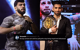 Arman Tsarukyan's bold prediction for potential Ilia Topuria fight sends fans into frenzy: "Lmao delusional"