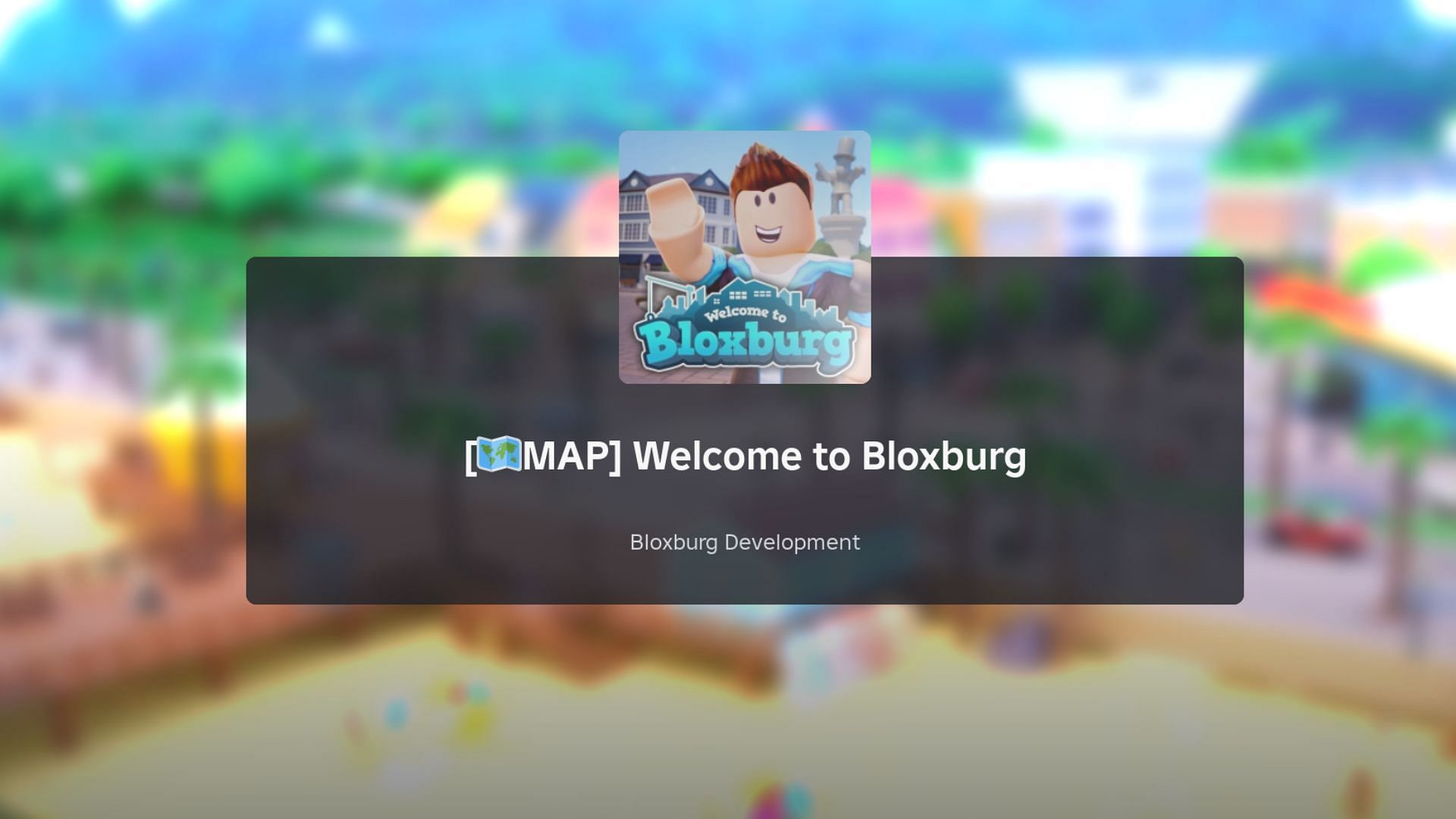 Welcome to Bloxburg loading screen