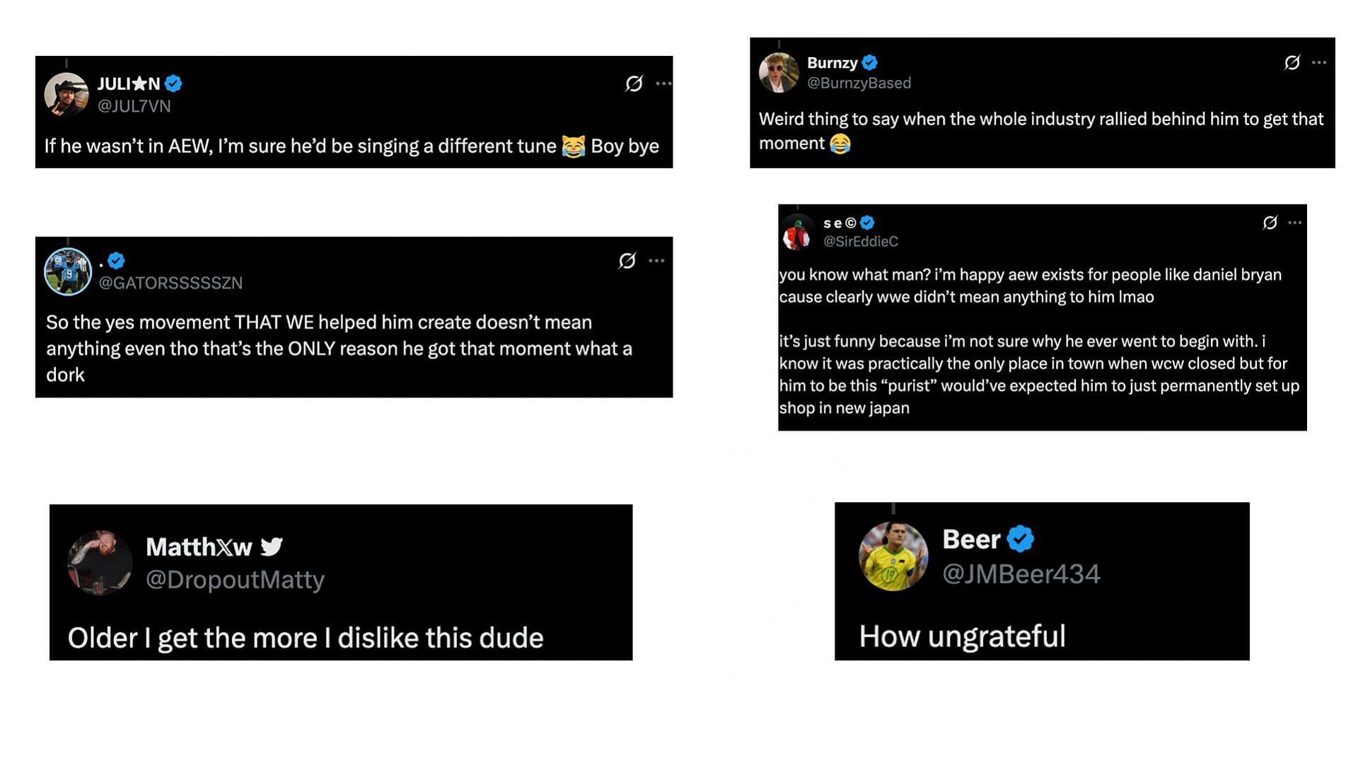 Screengrab of fans&#039; reactions (source: X.com)