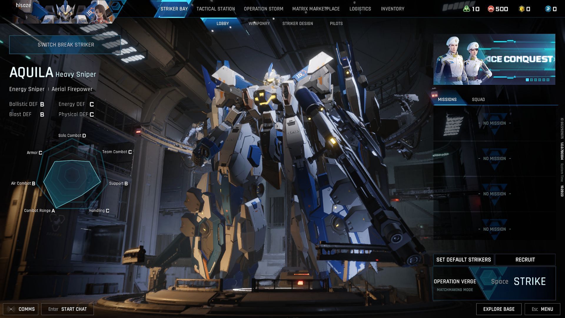 Aquila in Mecha BREAK (Image via Amazing Seasun Games)