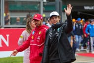 Kimi Antonelli of Mercedes and Lewis Hamilton on Ferrari at the F1 Grand Prix of Belgium - Source: Getty