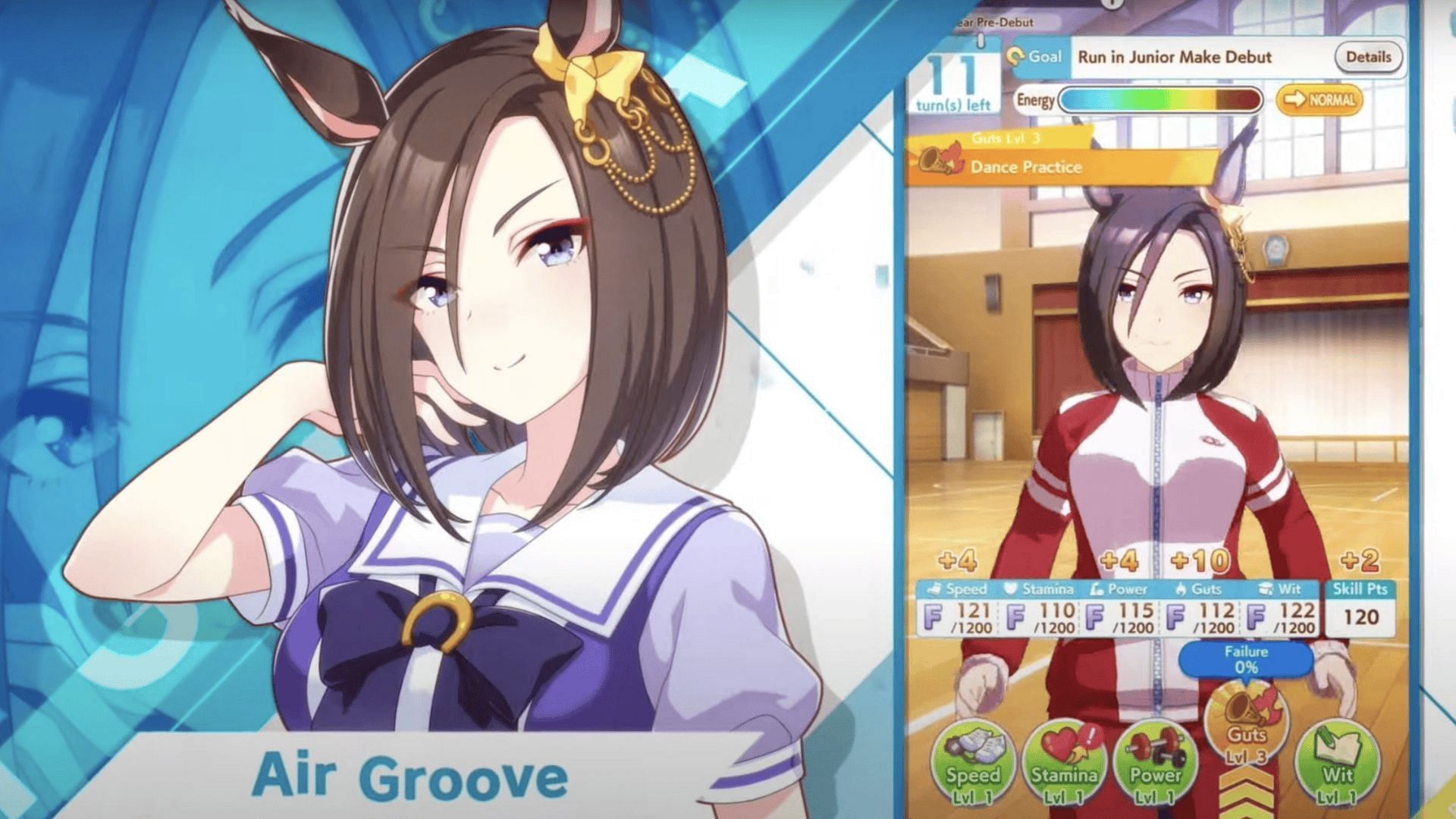 Best Air Groove build guide in Umamusume: Pretty Derby(Image via Cygames)