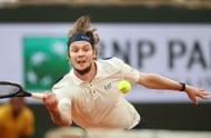 Bublik in action at the 2025 French Open (Image Source: Getty)