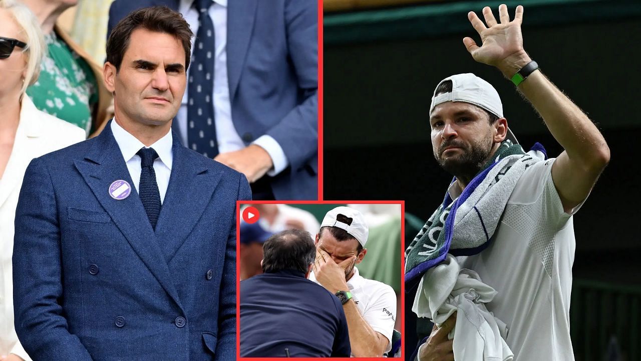 Grigor Dimitrov injury Jannik Sinner Wimbledon