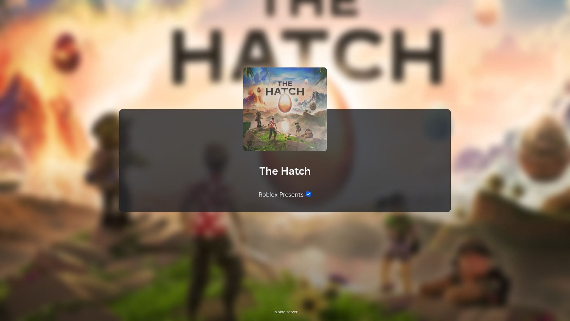 Roblox The Hatch 2025