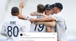 "14th July and England being lucky, better love story than Romeo-Juliet" - Fans react as England beat India by 22 runs in ENG vs IND 2025 3rd Test