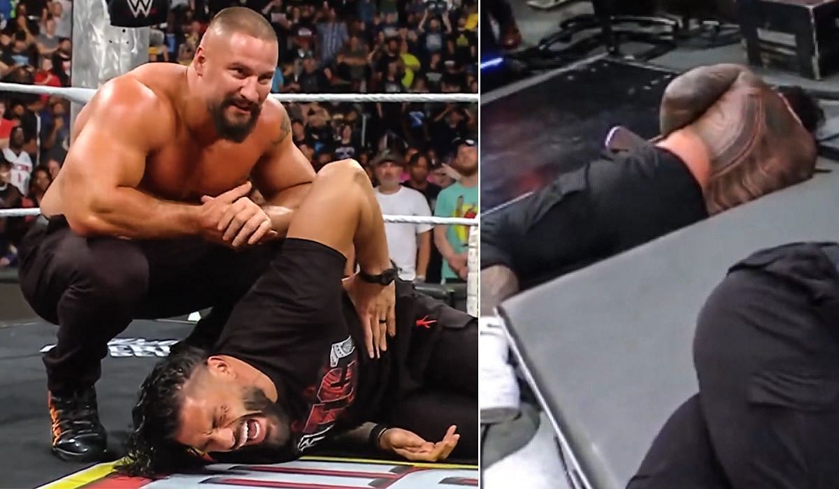 Roman Reigns &amp; Jey Uso gets destroyed on RAW. [Image credits: Netflix.com]