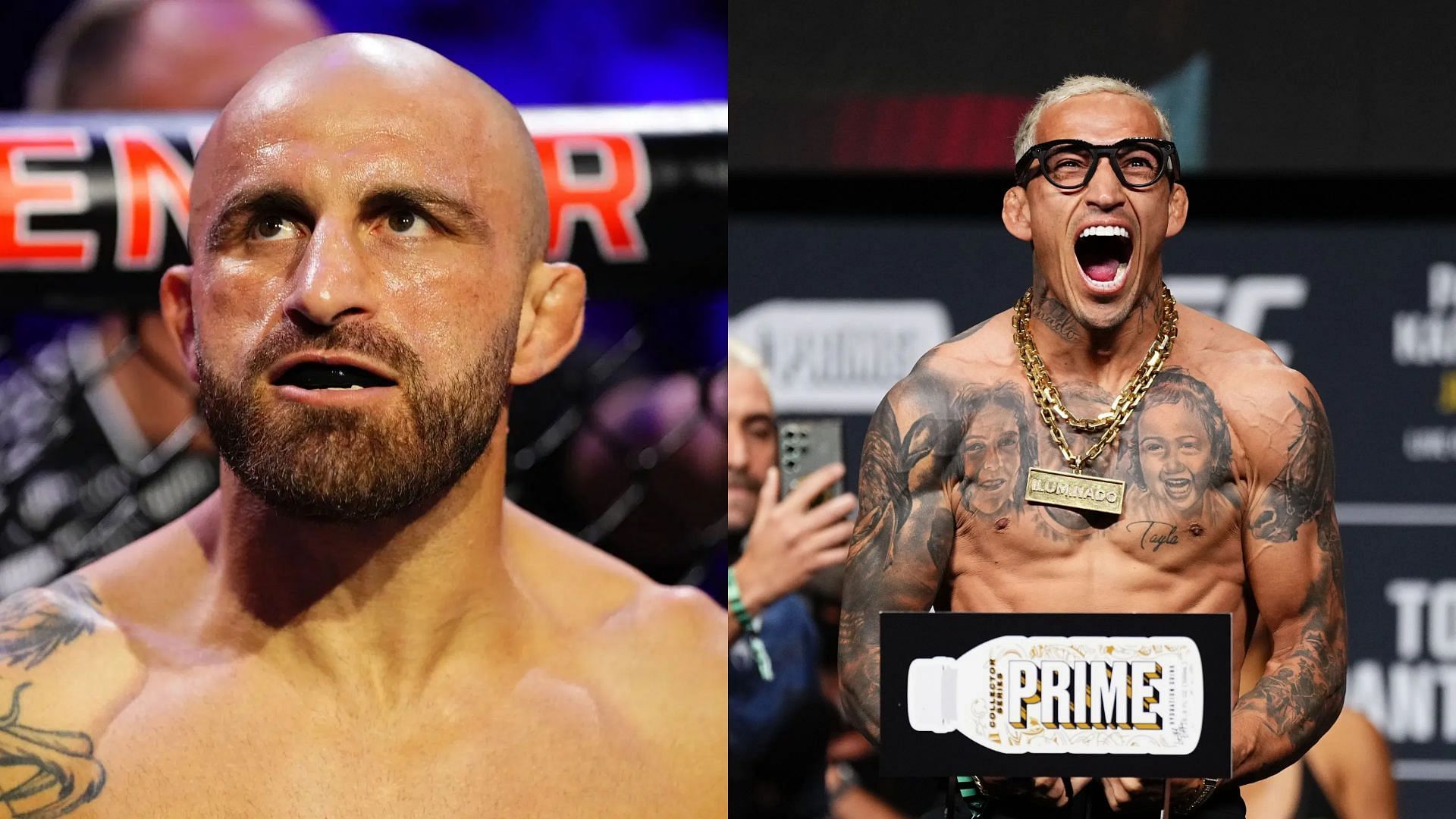 Alexander Volkanovski (left) believes Charles Oliveira (right) could have avoided brutal knockout loss at UFC 317. [Images courtesy: Getty Images]