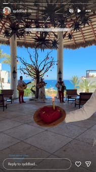 JT Comper's wife Sydney's Instagram story Credit: @ syddbad