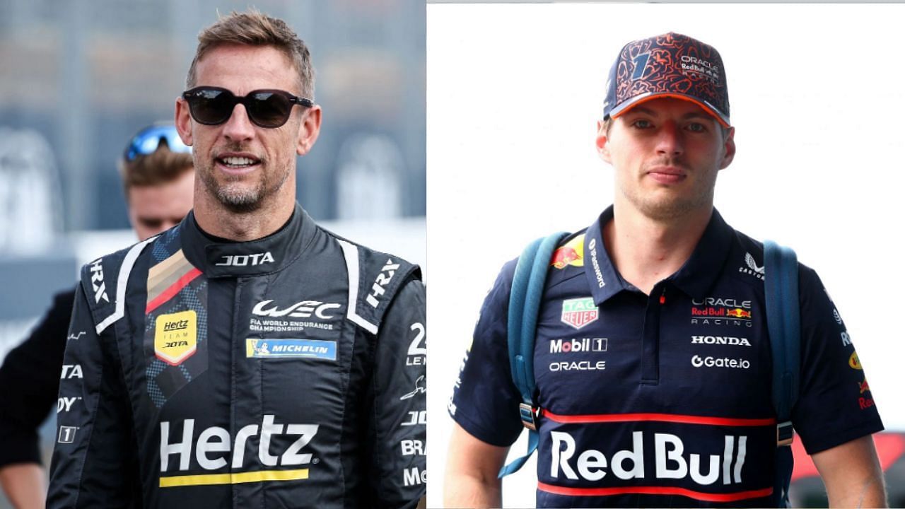 Jenson Button and Max Verstappen 