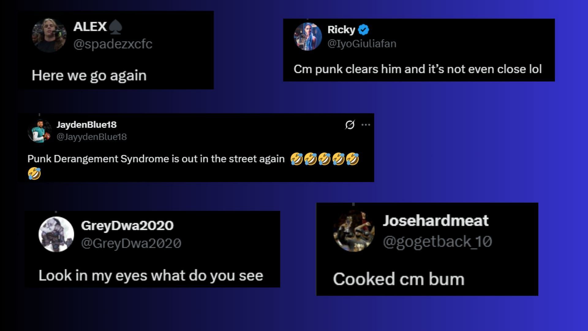 Fan reactions via X.