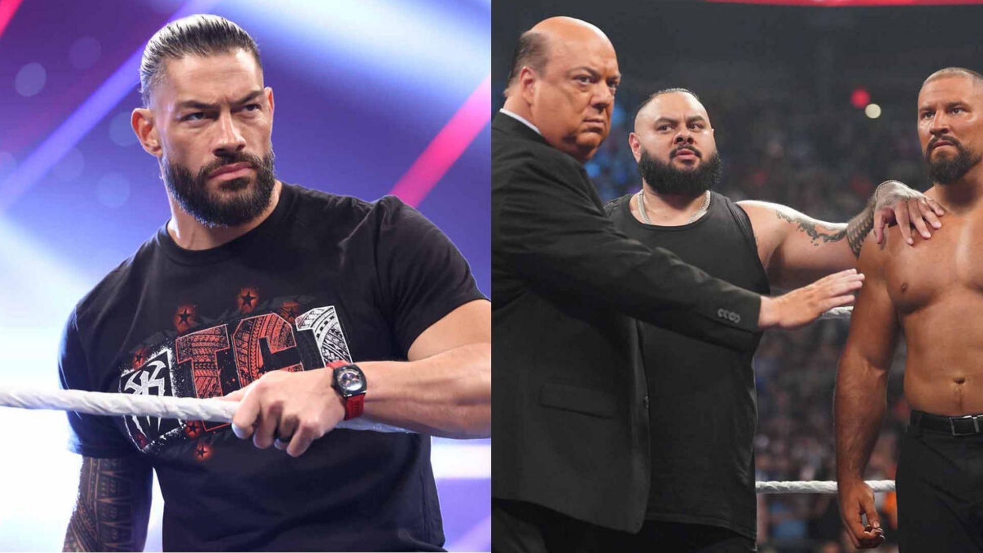 Roman Reigns, Paul Heyman, Bron Breakker, Bronson Reed [Image Credits: wwe.com]