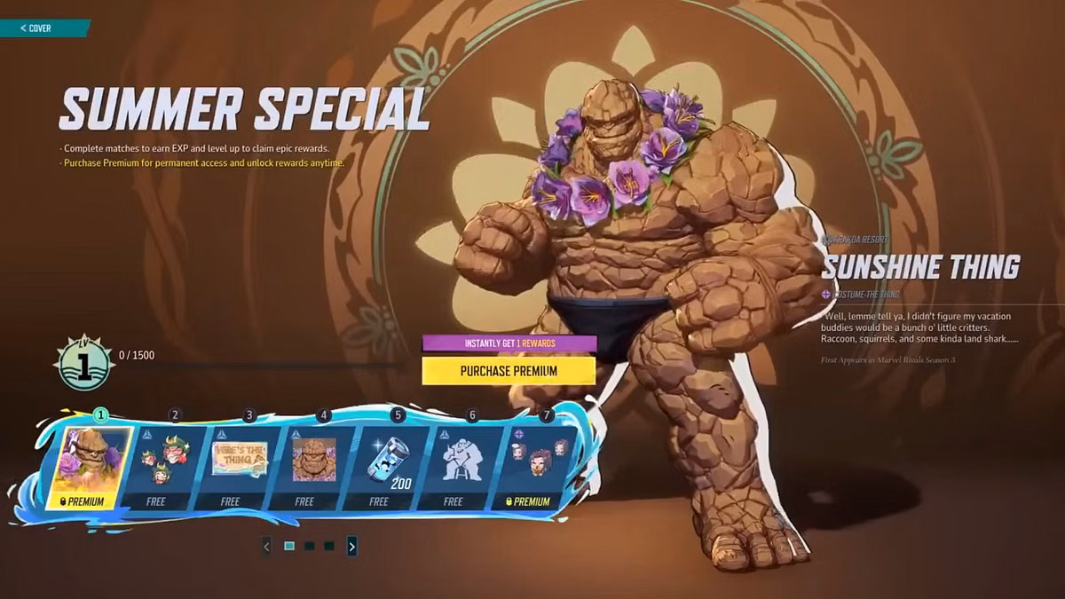 How to get 'The Thong' skin (The Sunshine Thing) in Marvel Rivals
