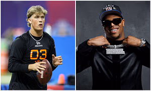 Jaxson Dart sends 2-word message to Abdul Carter as Giants LB shares snippets of 'incredible' life after 2025 NFL Draft