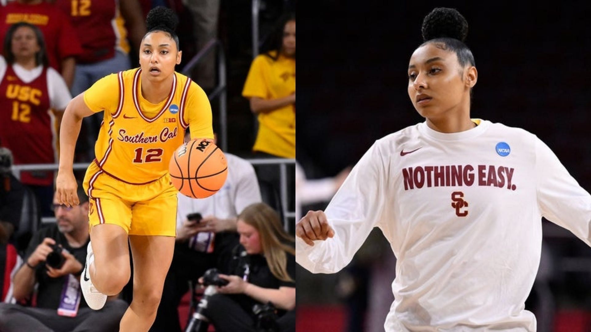 College basketball star JuJu Watkins in action for the USC Trojans. Source: Imagn