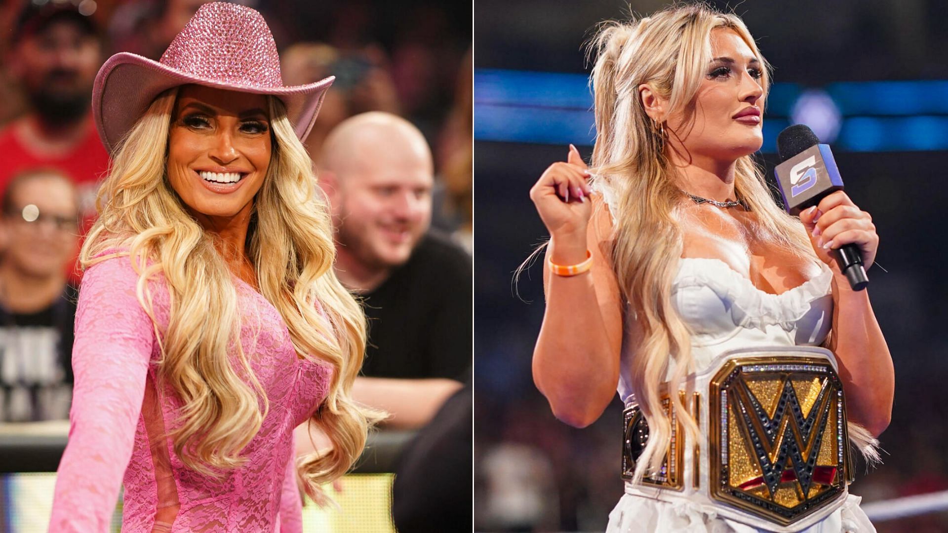 Trish Stratus and Tiffany Stratton on SmackDown (Pictures Courtesy: WWE.com)