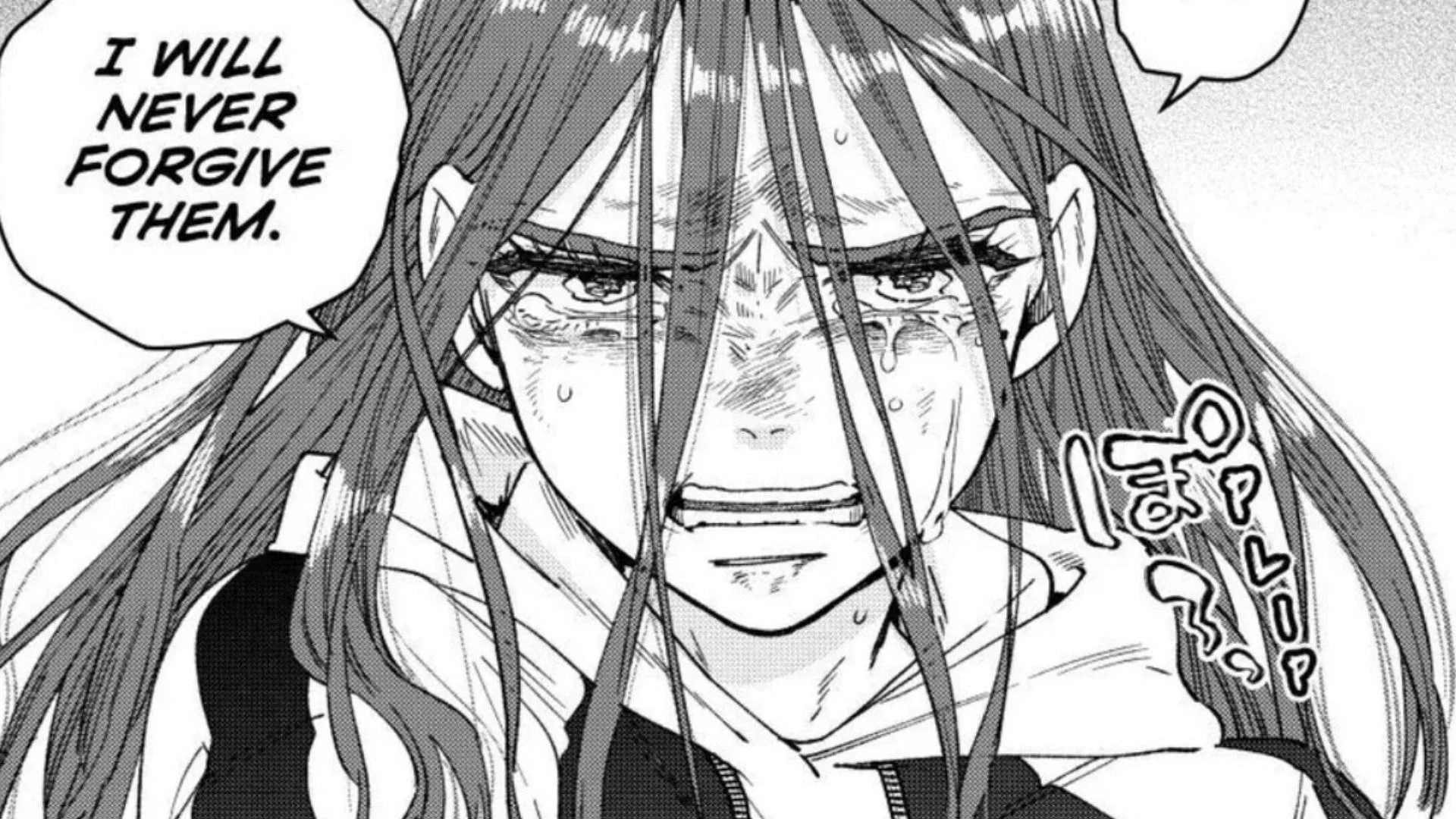 Kotoha crying in Wind Breaker chapter 186 (Image via Kodansha)