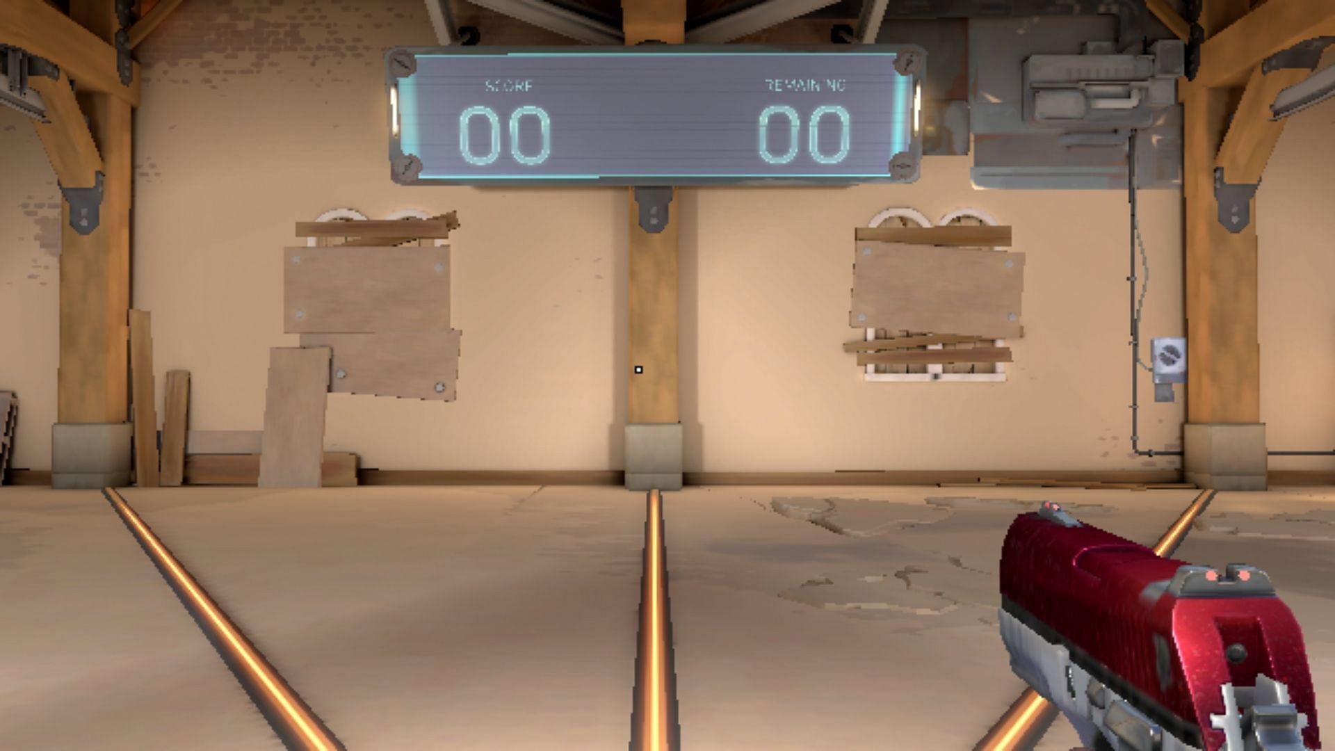 A clean white square dot crosshair (Image via Riot Games)