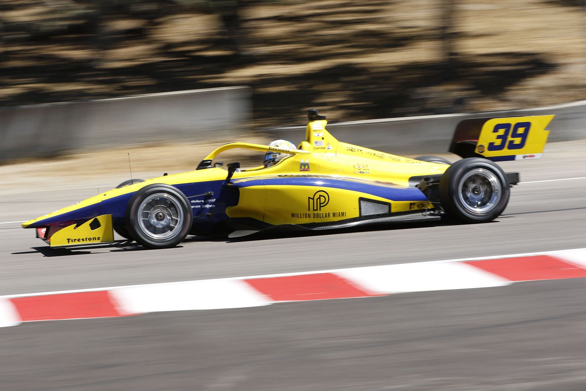 Juan Manuel Correa at the 2025 Indy NXT round in Monterey - Source: Getty