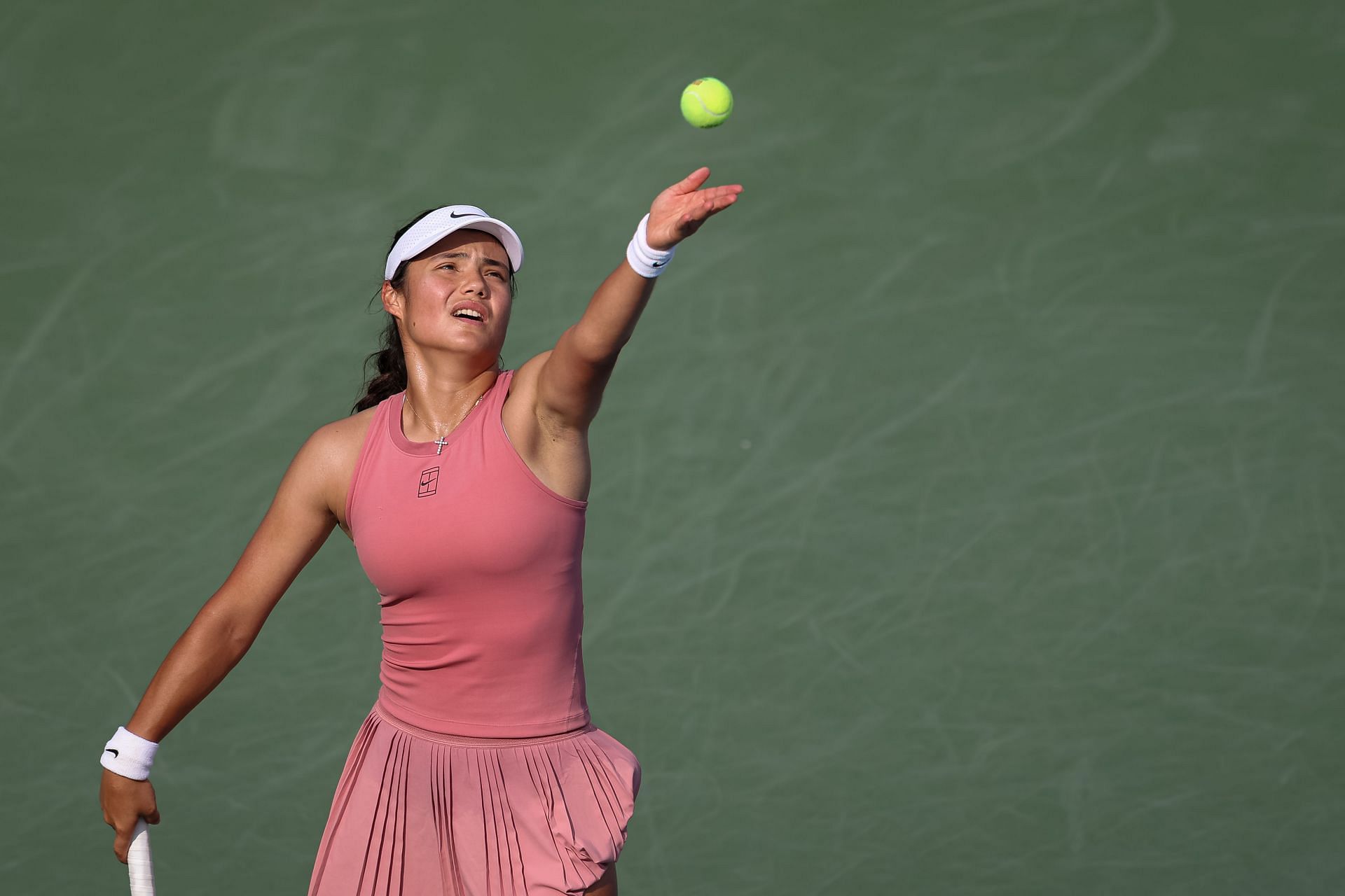 In Picture: Raducanu in action (Getty)