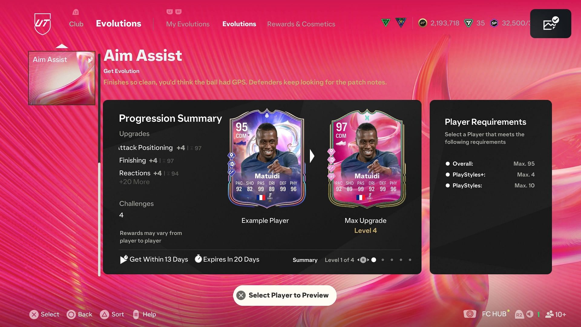 The requirements (Image via EA Sports)