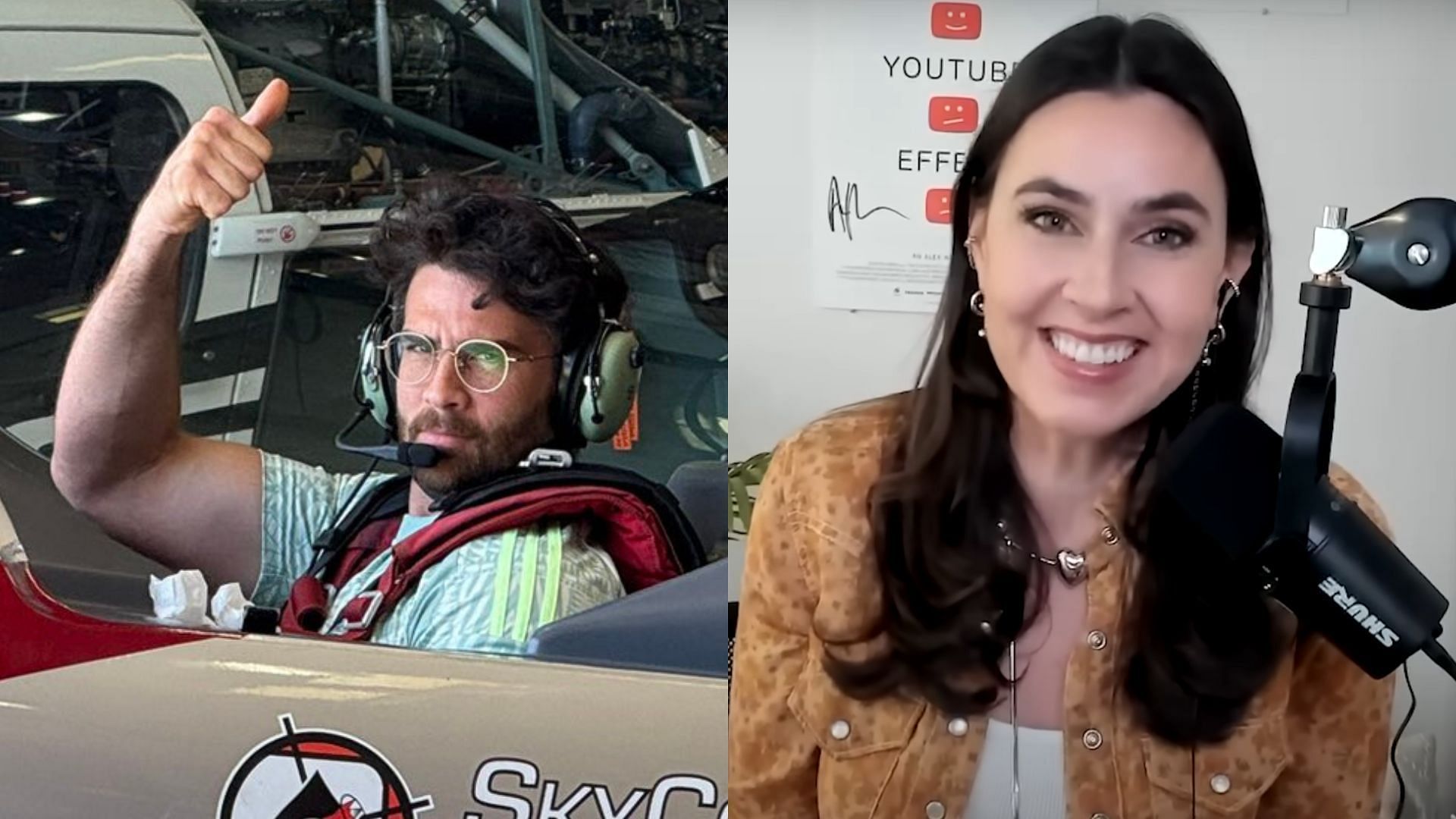 HasanAbi takes a jab at ICE during a rally (Images via @hasanthehun/X, Taylor Lorenz/YouTube)