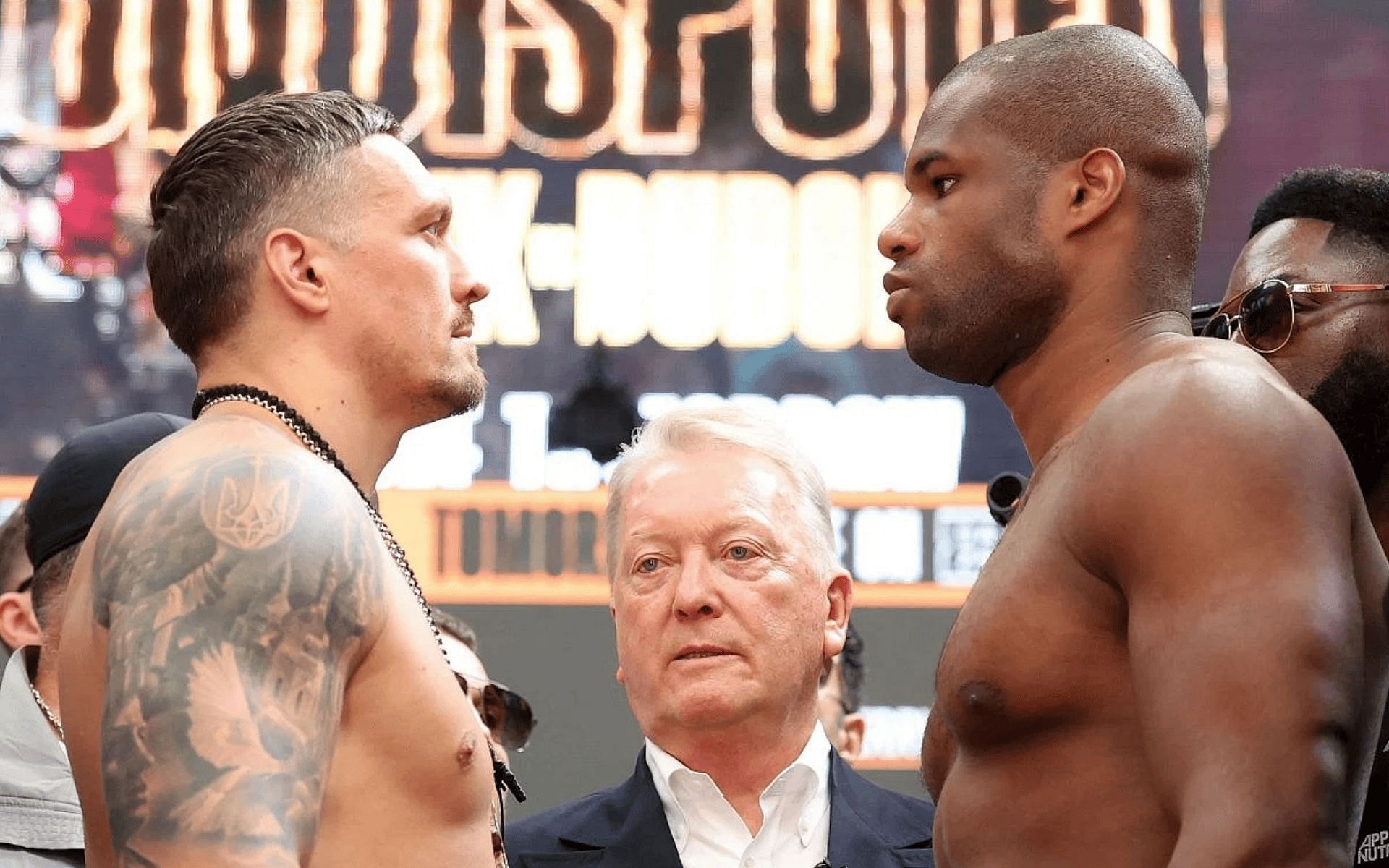 Oleksandr Usyk (left) faced Daniel Dubois (right) in a rematch. [Image courtesy: Getty]