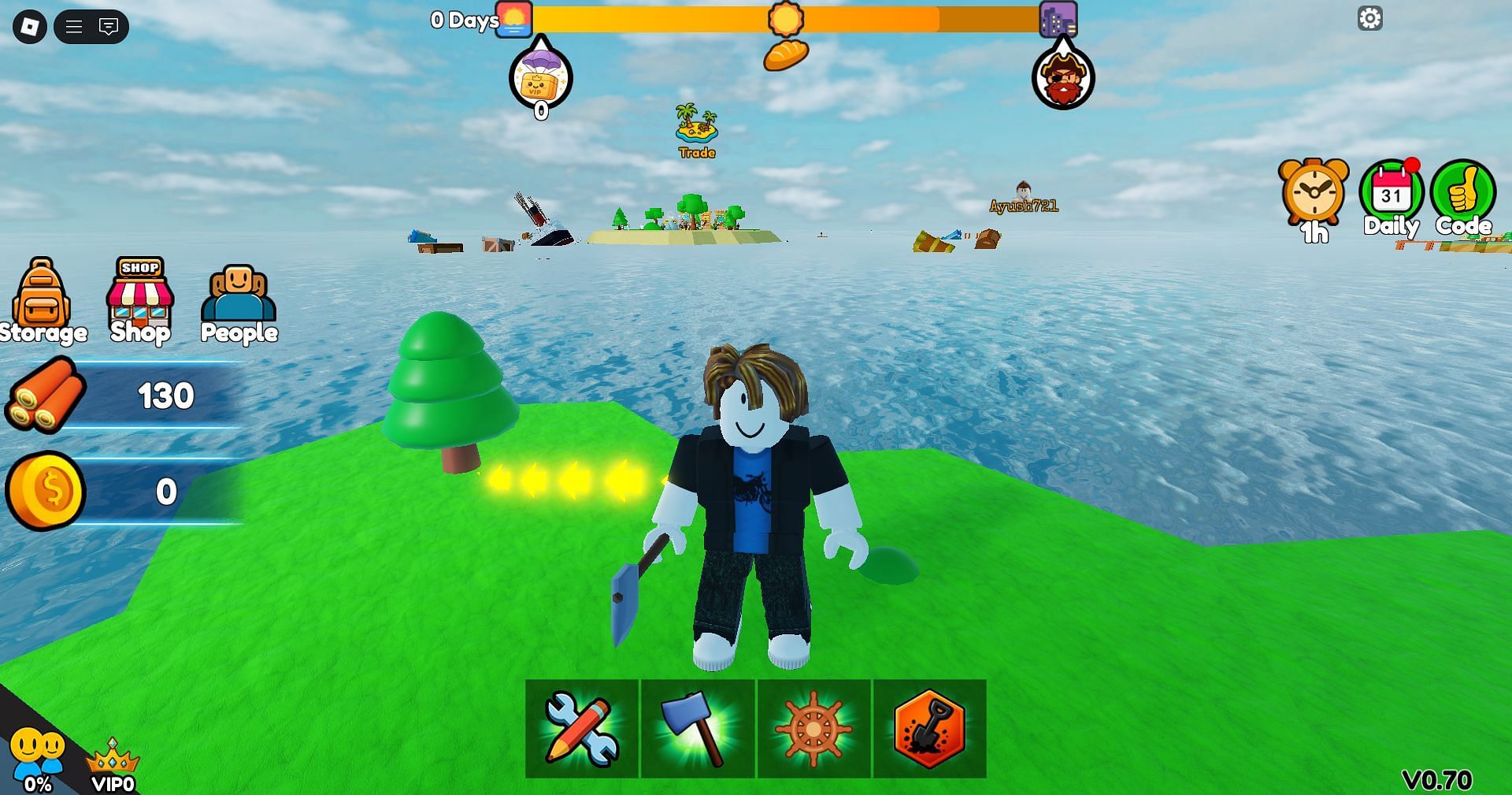Free rewards in-game (Image via Roblox)