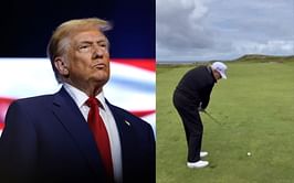 WATCH: Donald Trump gets back on the range at his iconic Turnberry resort