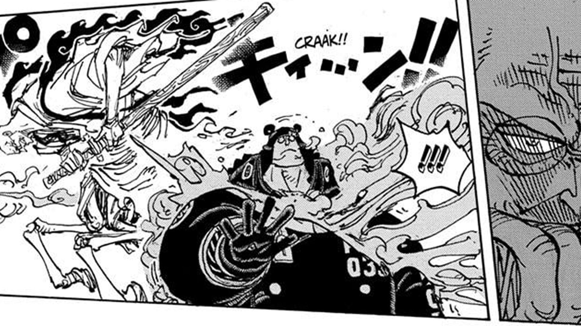Nusjuro&#039;s freezing swordsmanship as seen in One Piece (Image via Shueisha)