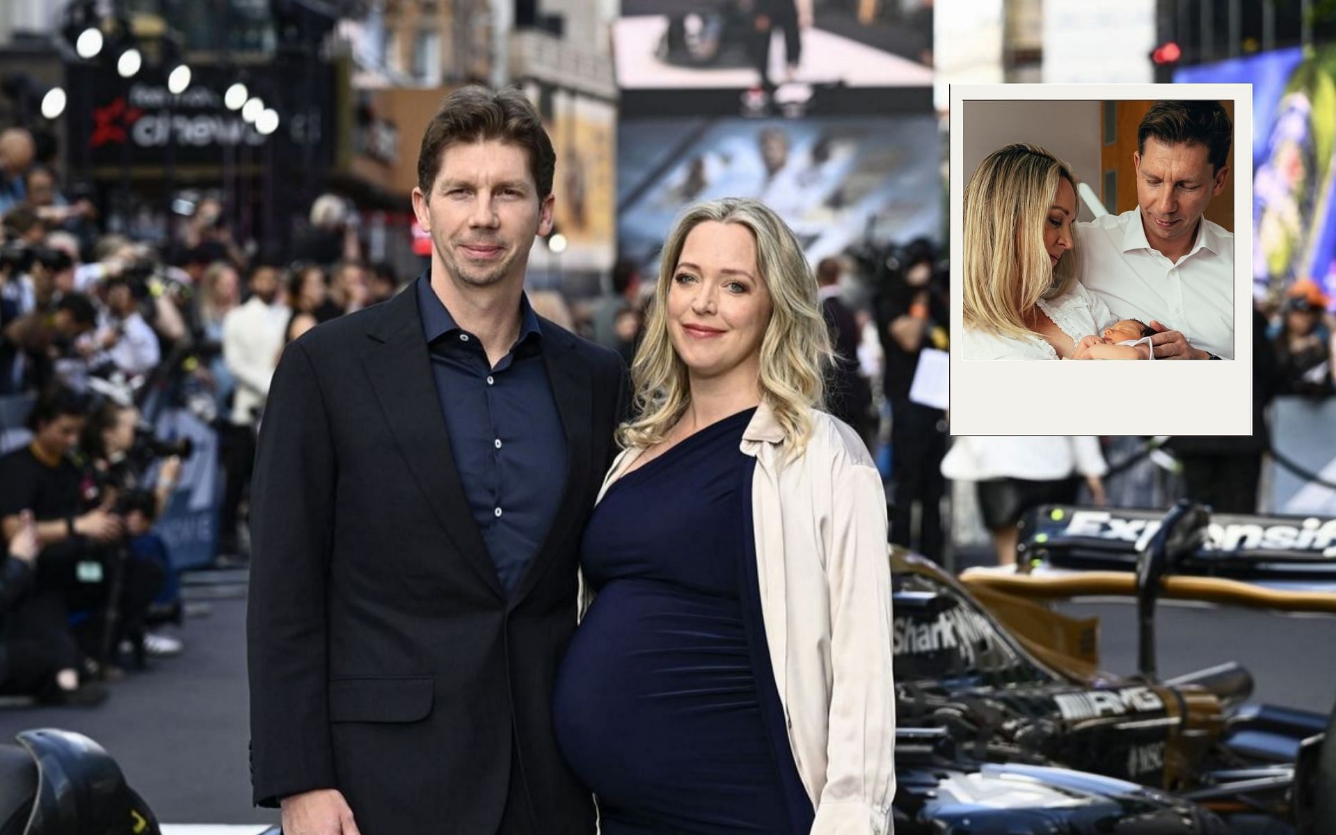 James Vowles and Rachel Rolph with their child 