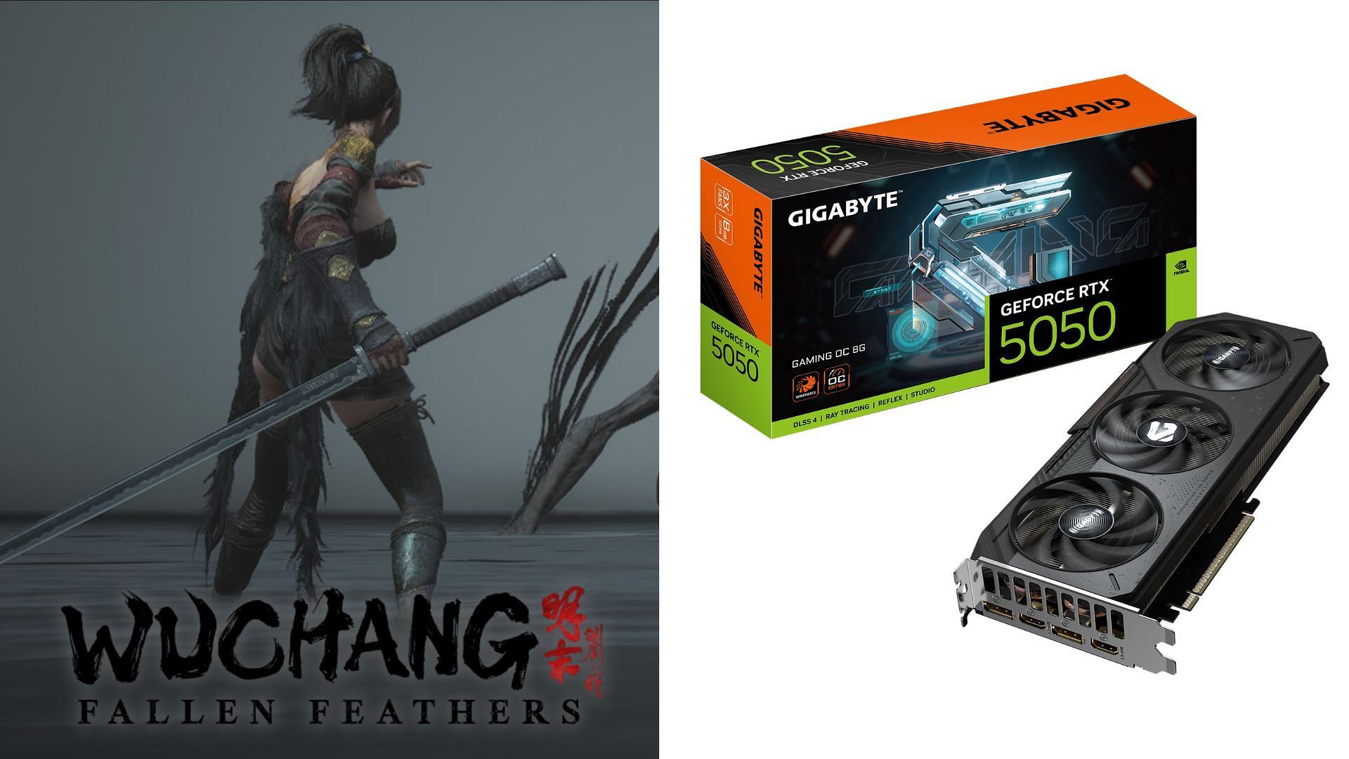 The RTX 5050 delivers playable framerates in Wuchang with a few settings tweaks (Image via Gigabyte and 505 Games)