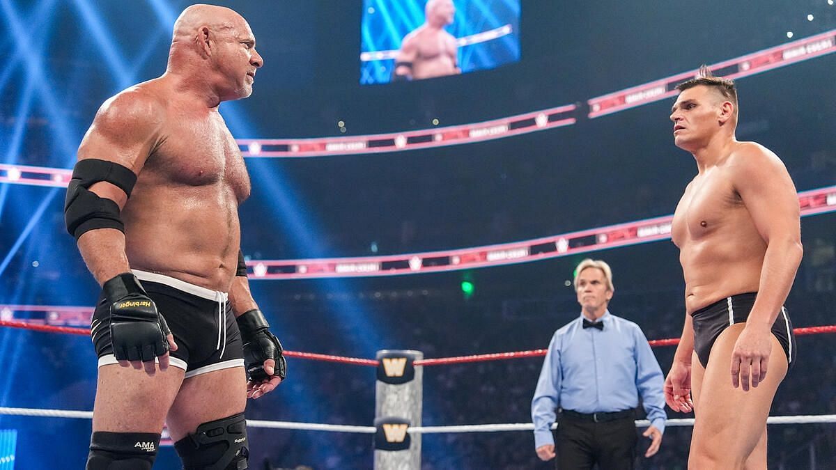 Goldberg vs Gunther at SNME XL. Image credits: wwe.com