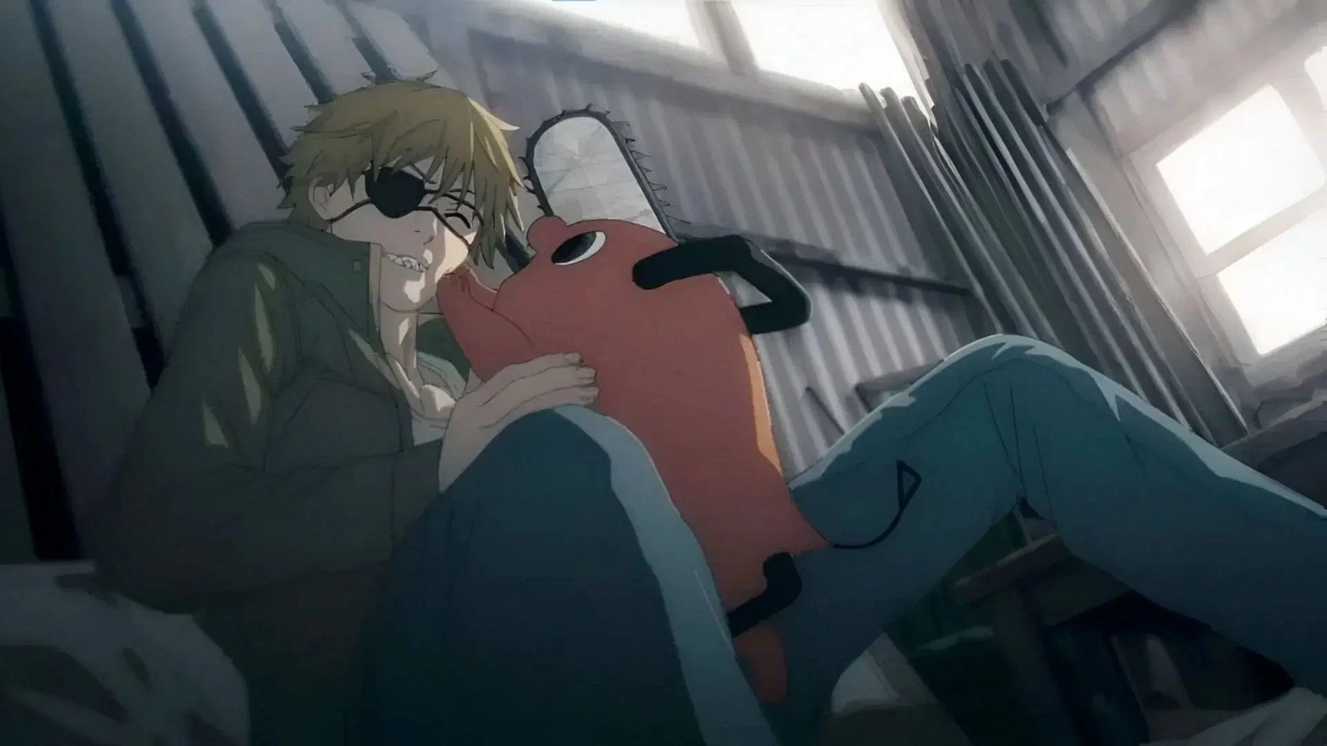 Denji and Pochita as seen in the anime (Image via MAPPA)