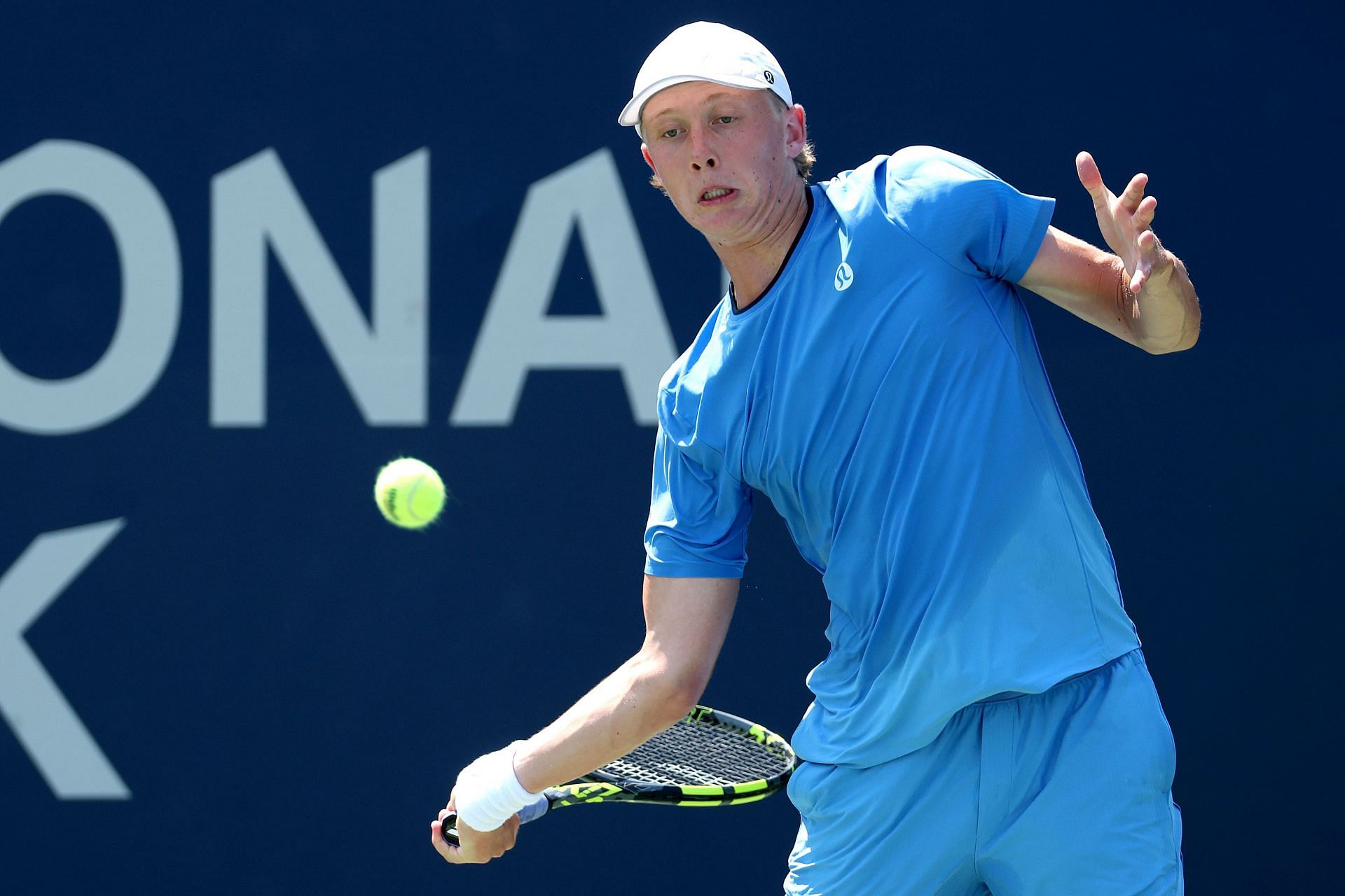 Ethan Quinn hits a forehand in Toronto | Image Source: Getty