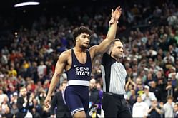 Amid reports of major allegations, Carter Starocci reacts to achieving a historical feat in his collegiate career