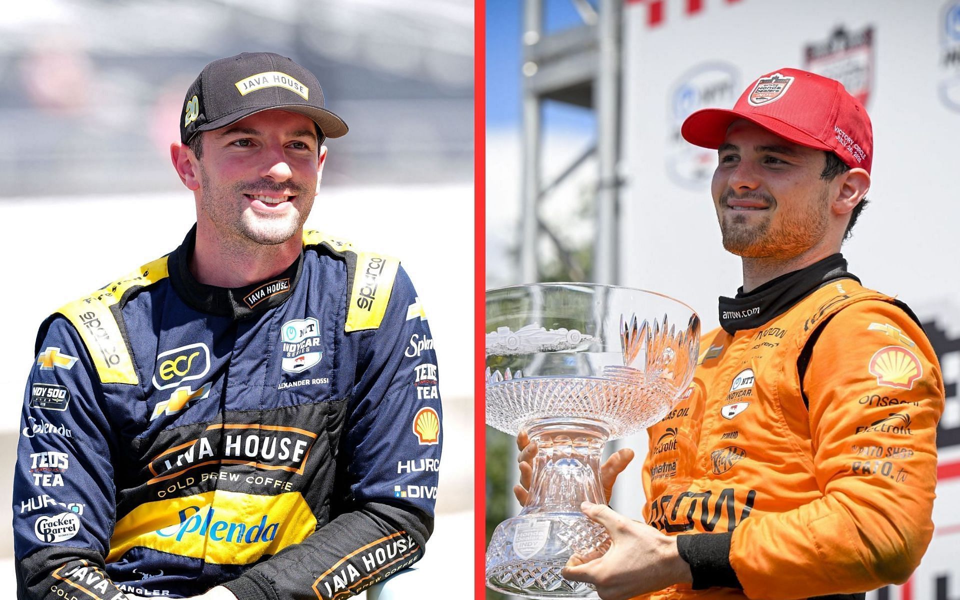 Alexander Rossi (L) and Pato O