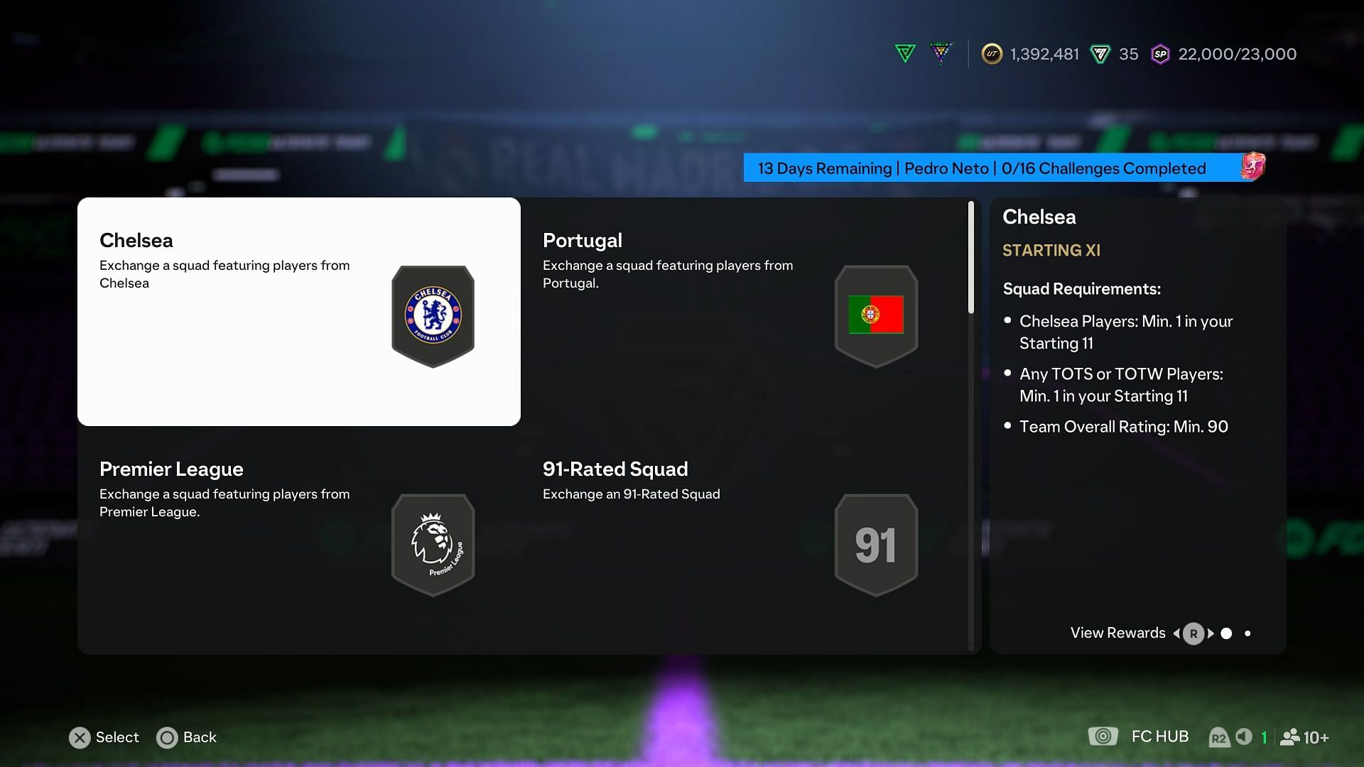 The requirements (Image via EA Sports)