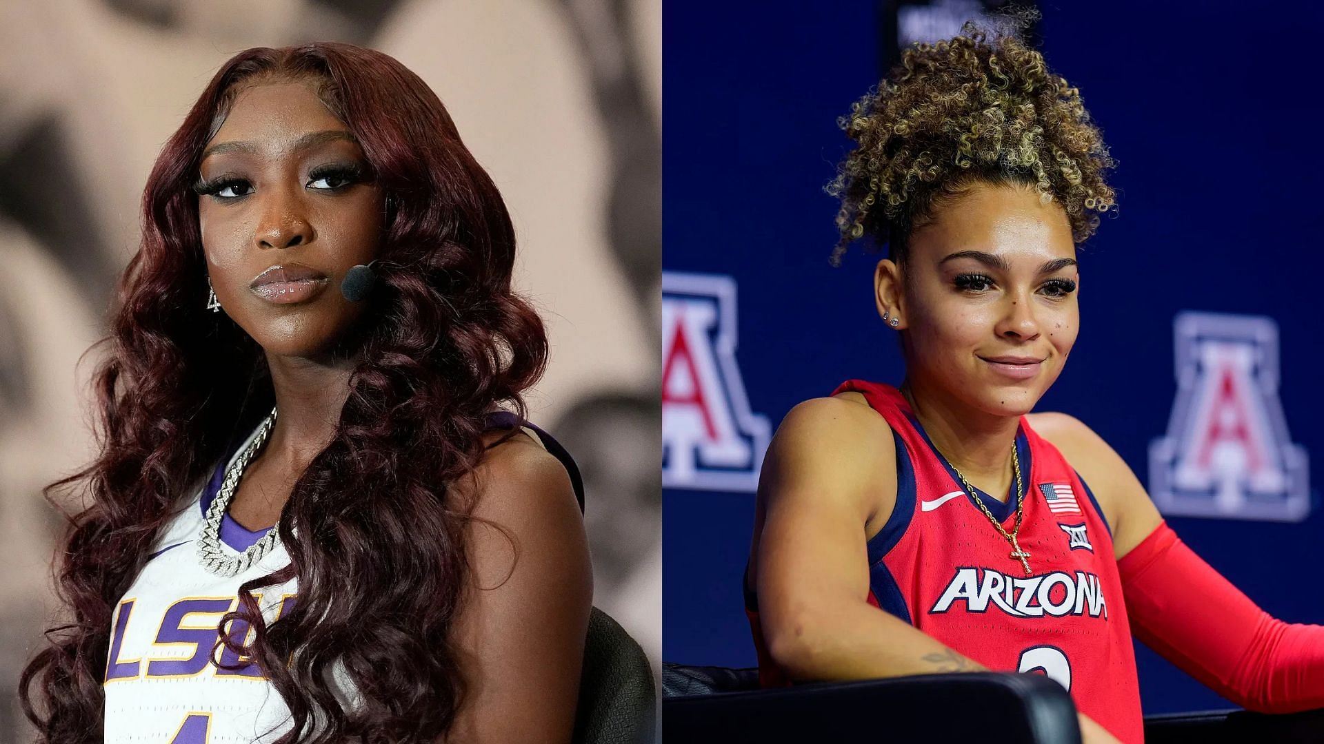 PIC: Iowa State&rsquo;s Jada Williams shares selfie with LSU&rsquo;s Flau&rsquo;jae Johnson at the WNBA All Star game - Image source: Images via Imagn