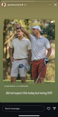 Genie Bouchard Instagram story