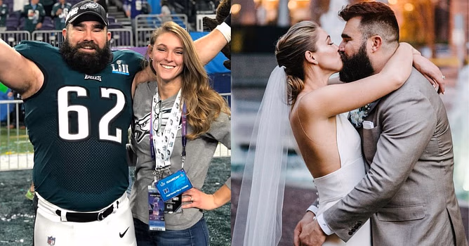 Jason Kelce's wife, Kylie Kelce, admits being unaware of ex-NFL star's preparations for viral "shorts off" moment