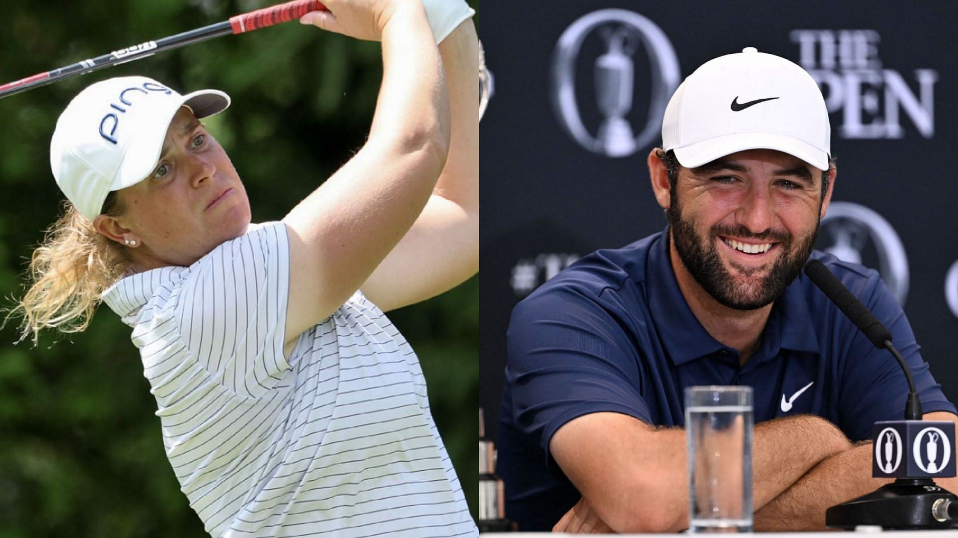 Scottie Scheffler (on right) and Lauren Coughlin (on left) / Source: Getty Images