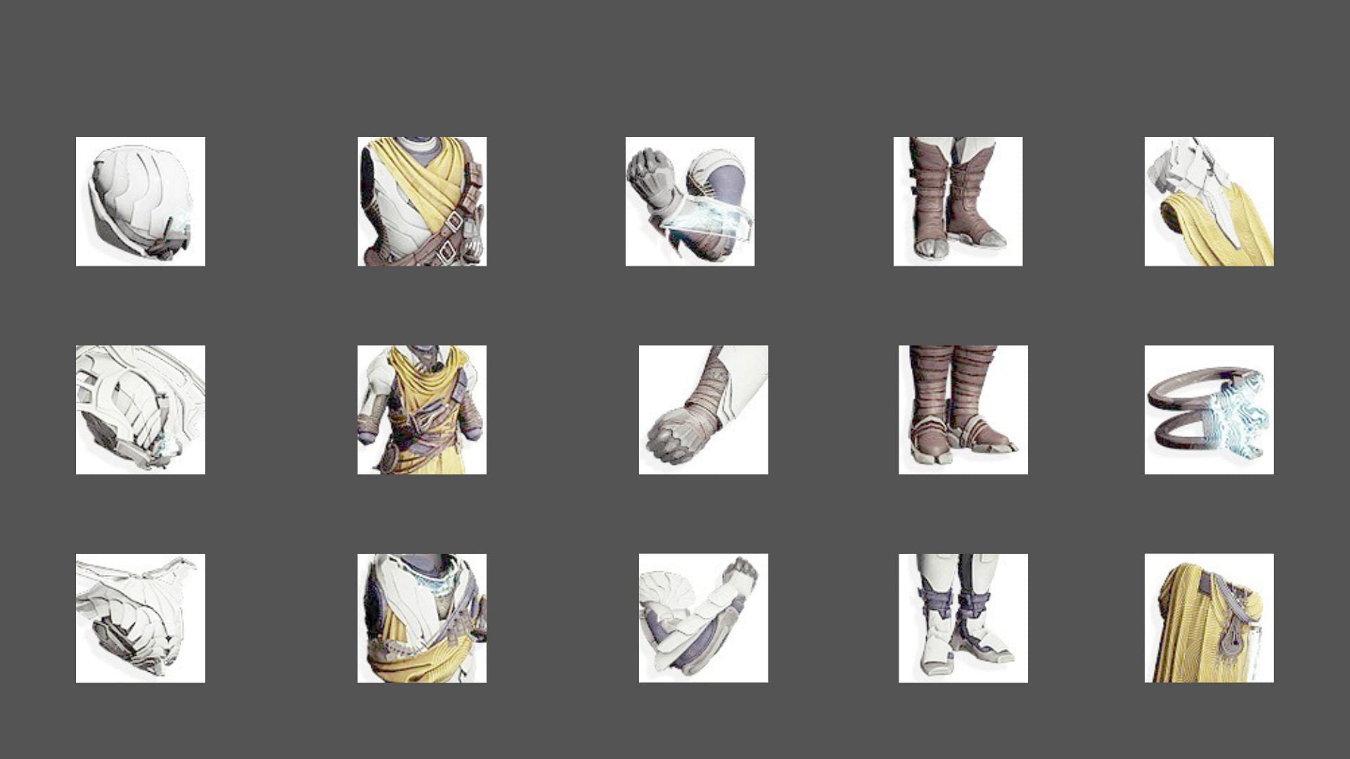 Hunter, Warlock, and Titan raid armor sets (Image via Twitter @D2Leaks || Bungie)