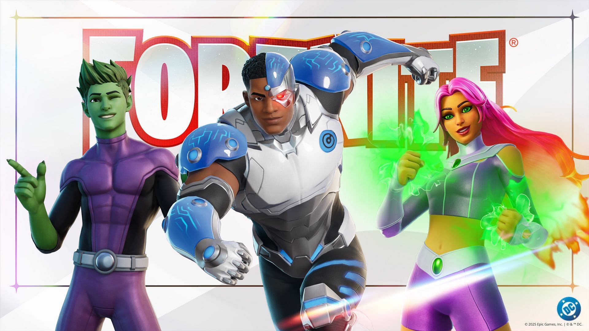 Teen Titans skins are currently available in Fortnite (Image via Epic Games)