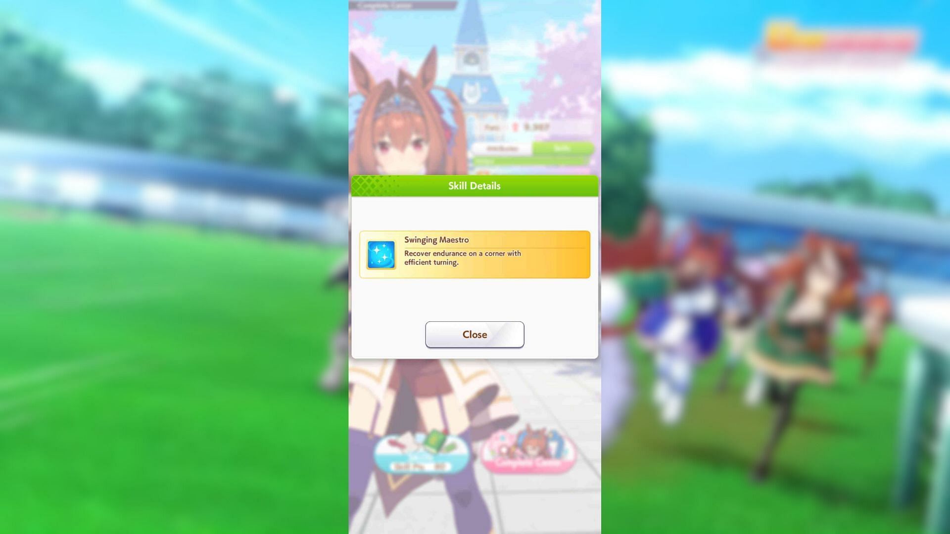 Swinging Maestro skill in Umamusume: Pretty Derby (Image via Cygames, Inc.)