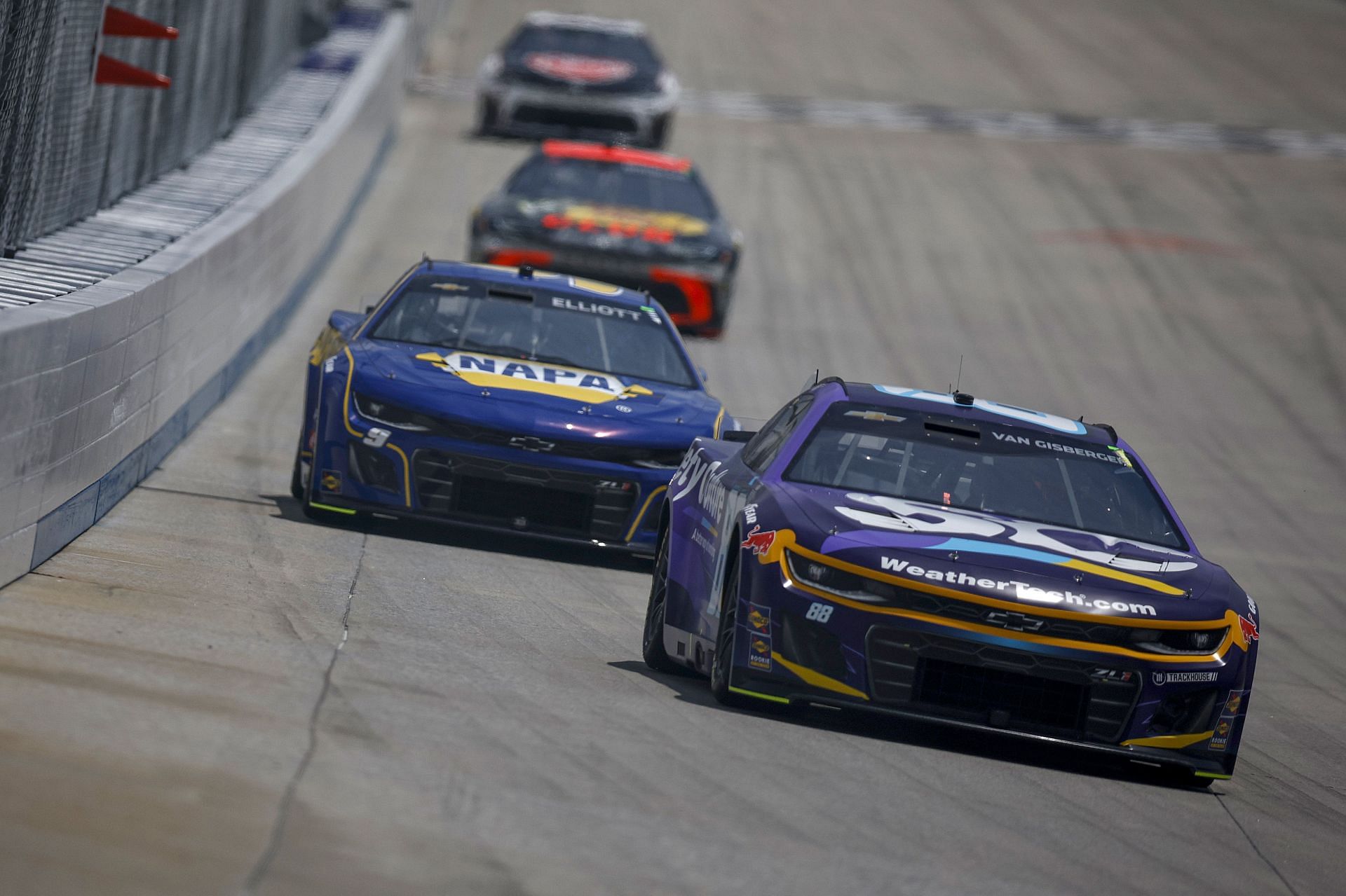 Shane Van Gisbergen (88) during the NASCAR Cup Series AutoTrader EchoPark Automotive 400. Source: Getty